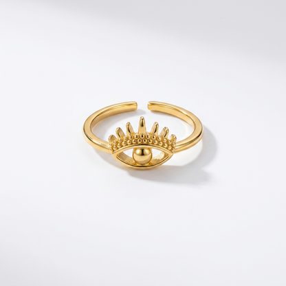 Evil Eye Gold Ring