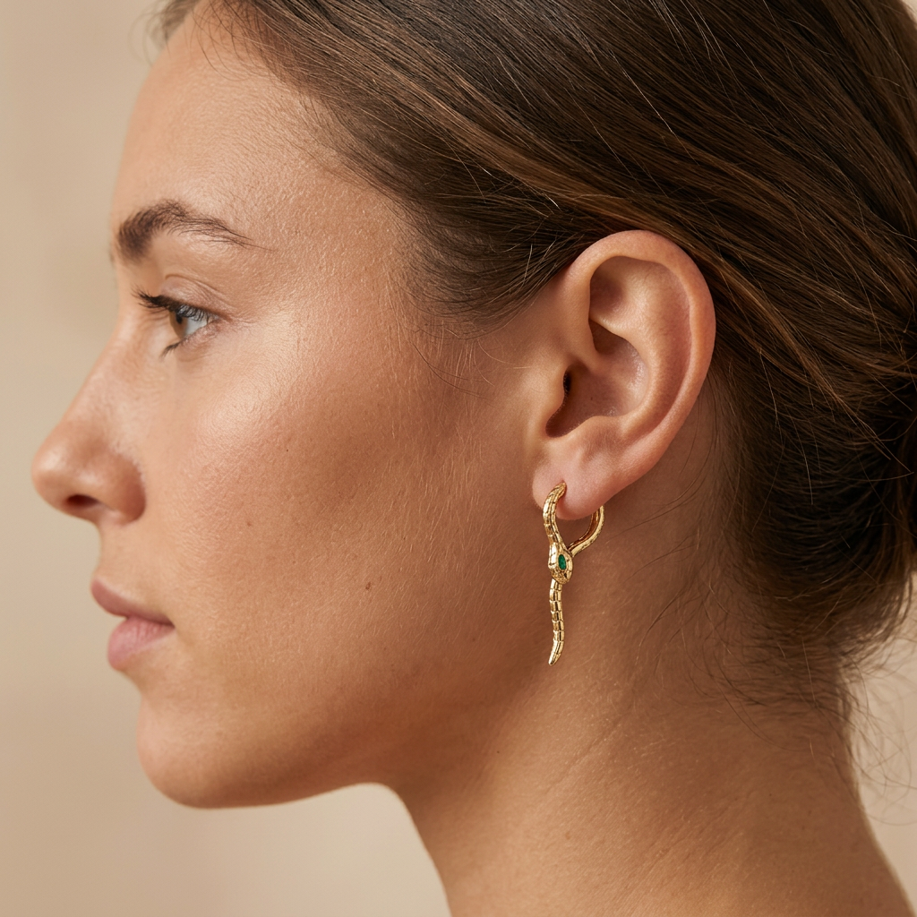 Snake Gold Dangles