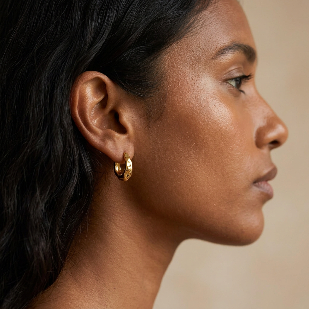 Organic Gold Hoops