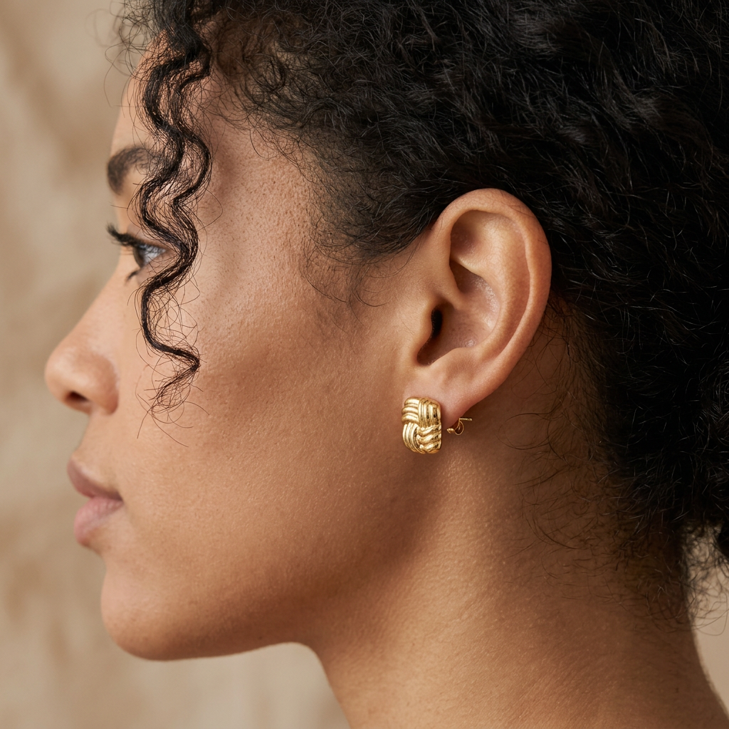 Knot Gold Studs