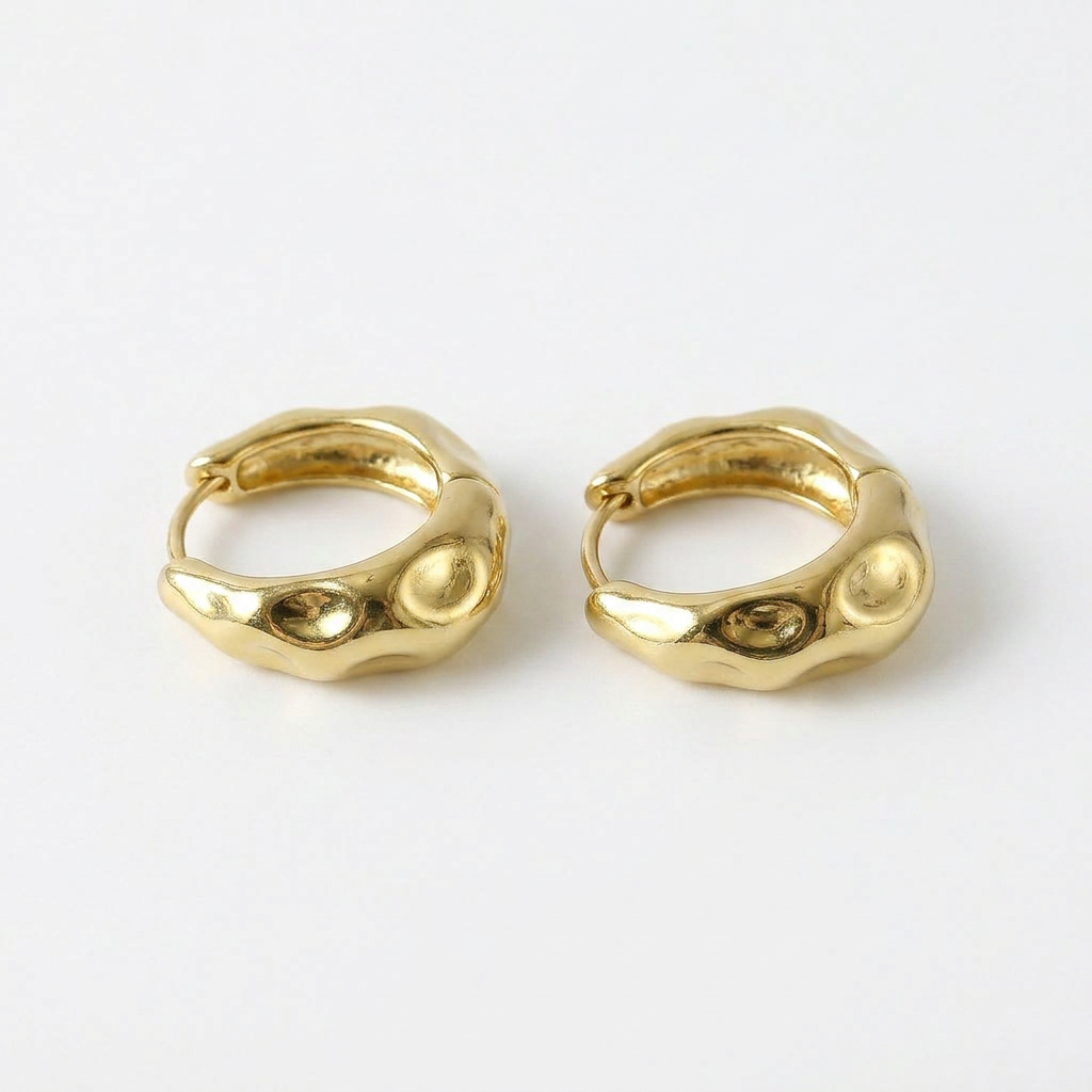 Organic Gold Hoops