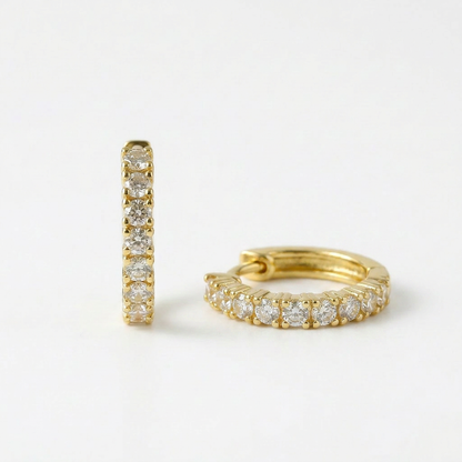 Pavé Gold Hoops