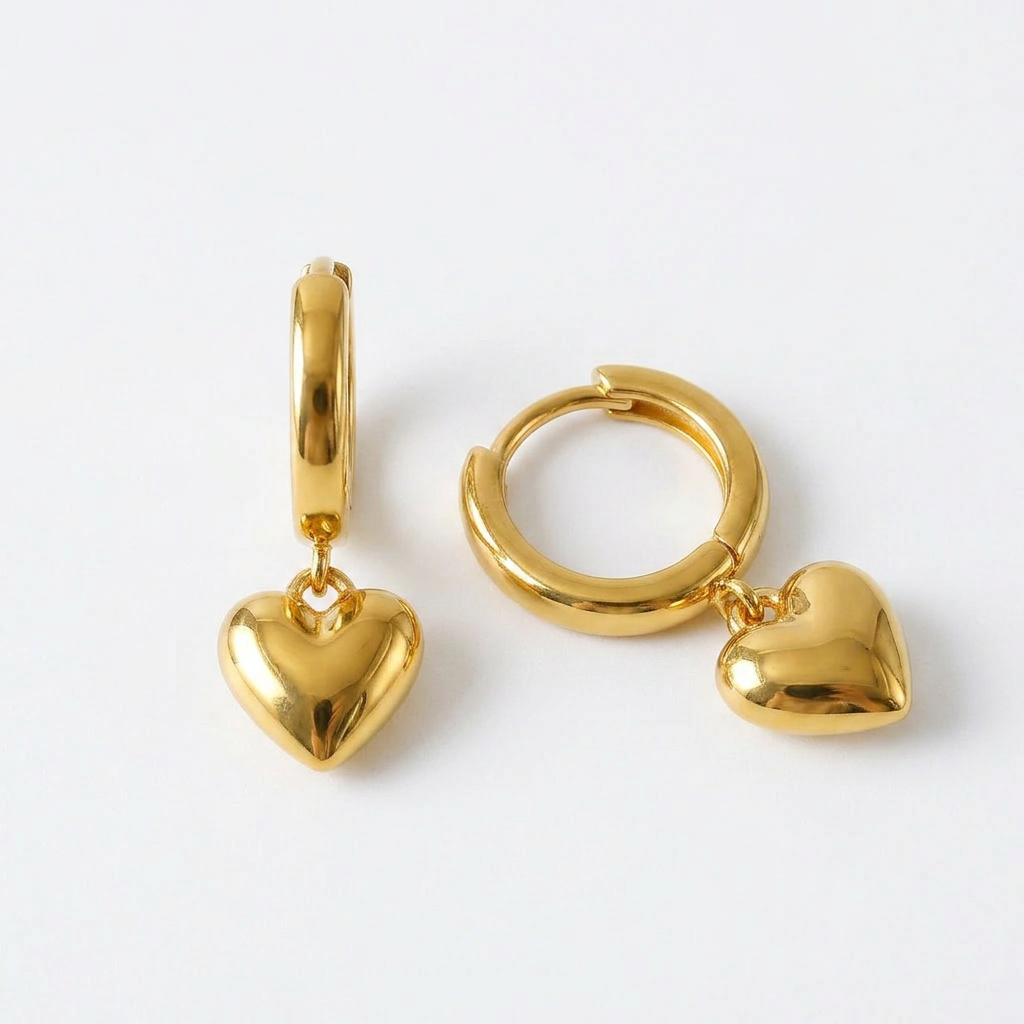 Heart Gold Dangles