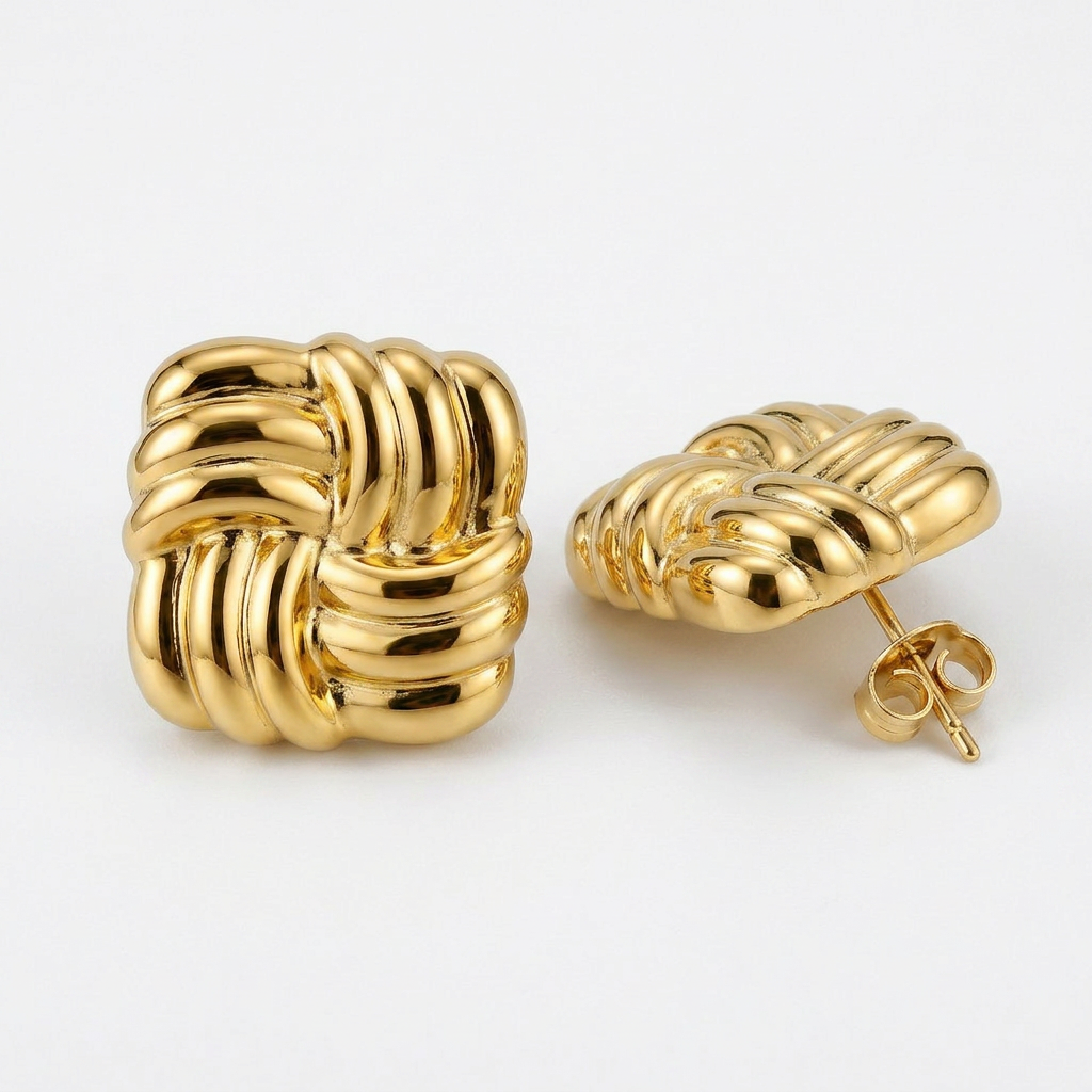 Knot Gold Studs