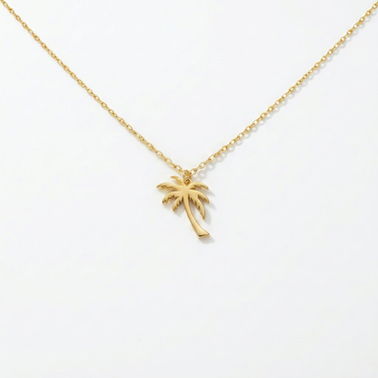 Palm Tree Gold Necklace