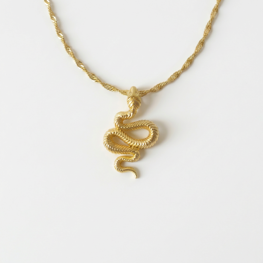 Snake Gold Necklace