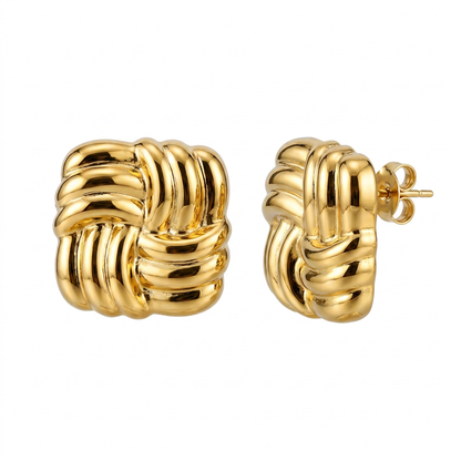 Knot Gold Studs