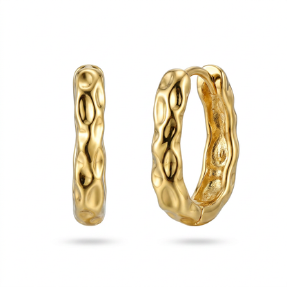 Textured Gold Hoops