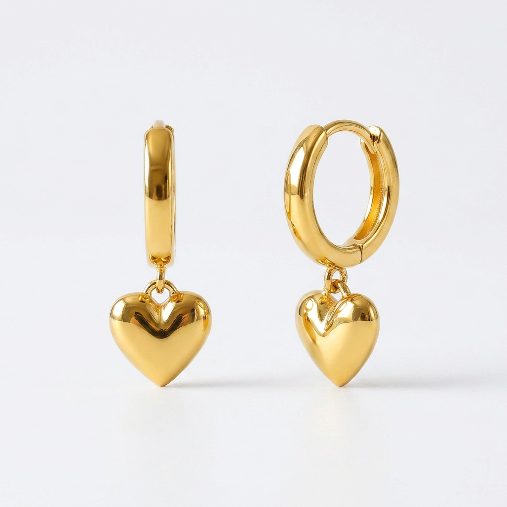 Heart Gold Dangles
