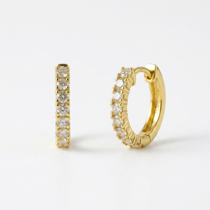 Pavé Gold Hoops