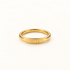 A gold angel number ring with "11:11" engraved on the band, slim minimalist design with etched numerals, shown from front and side angles on a clean white background displaying the spiritual synchronicity symbol, delicate band, and polished gold finish.