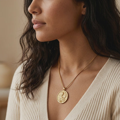 Selene Coin Gold Necklace