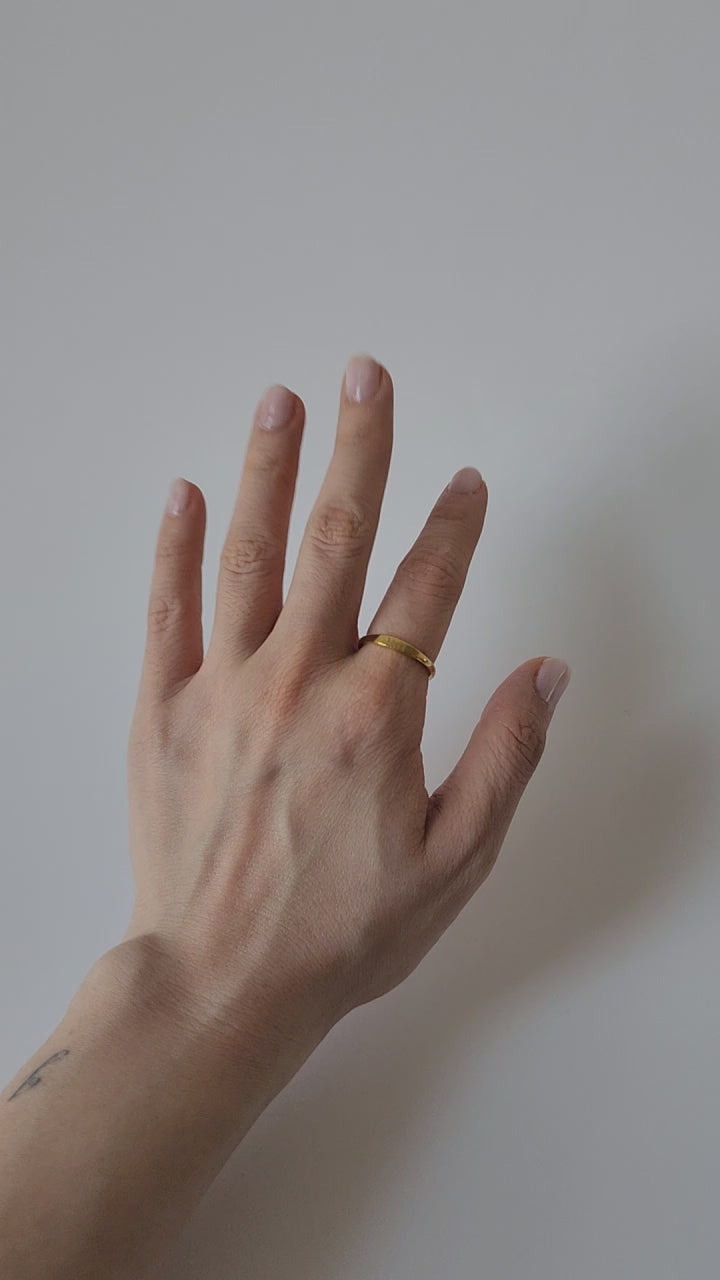 18K Gold Dainty 11:11 Ring for Women,Engraved Minimalist Angel Numbers Wishes