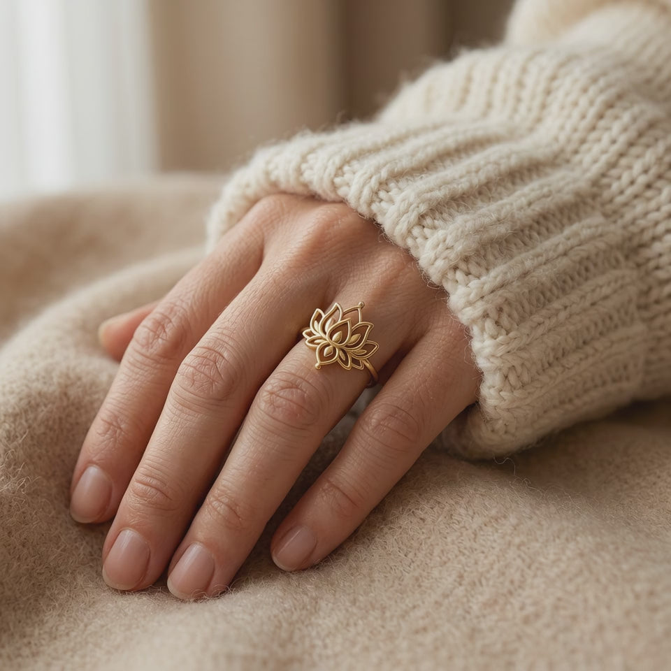 Lotus Gold Ring
