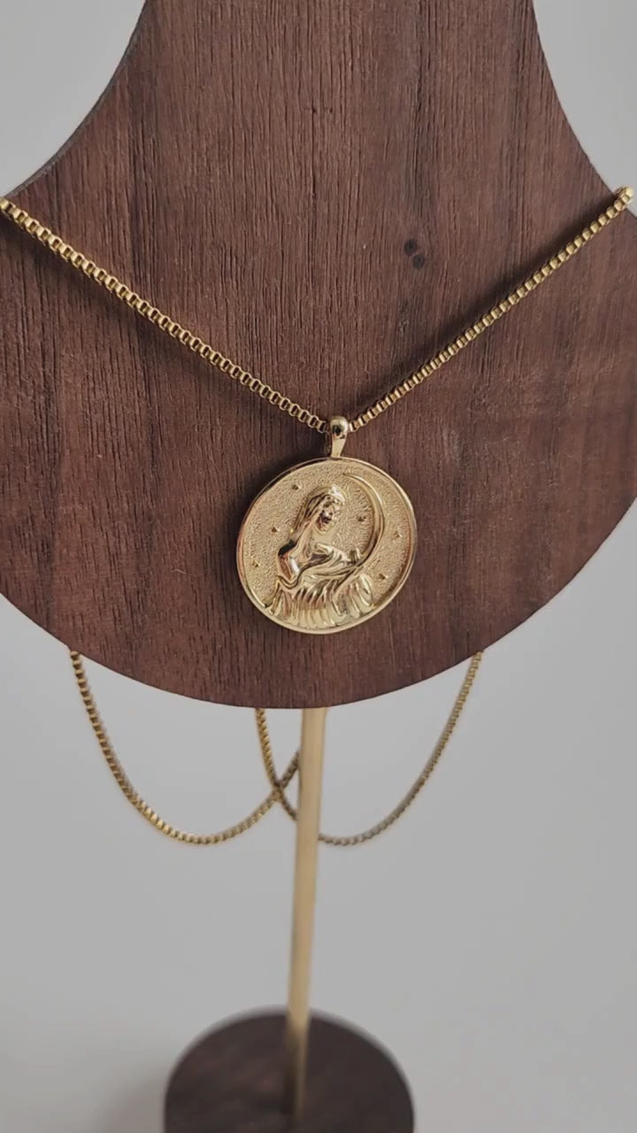 Selene Coin Gold Necklace