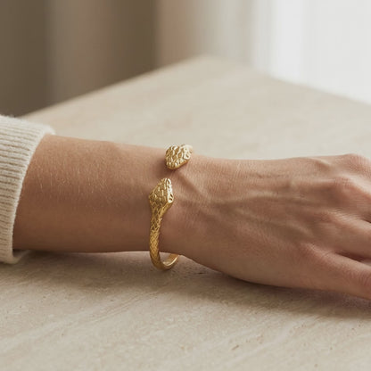 Serpent Gold Bangle