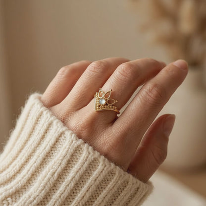 Ornamental Gold Statement Ring