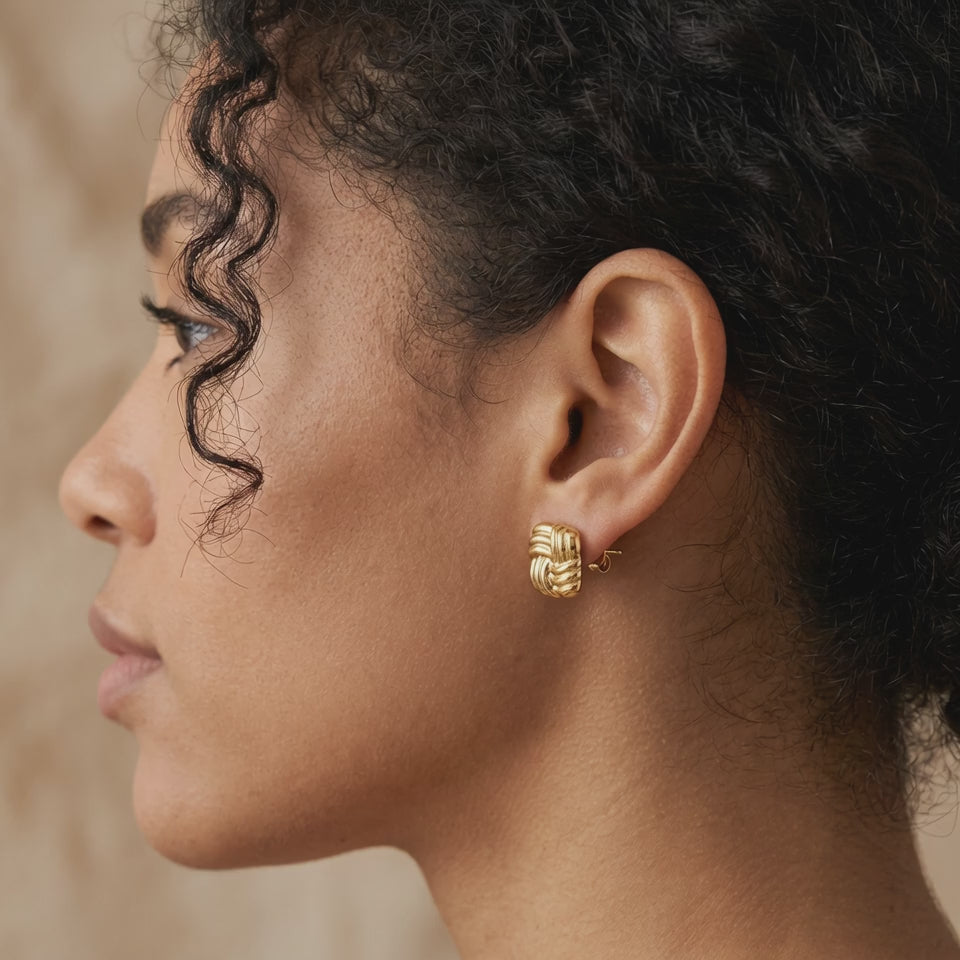 Knot Gold Studs