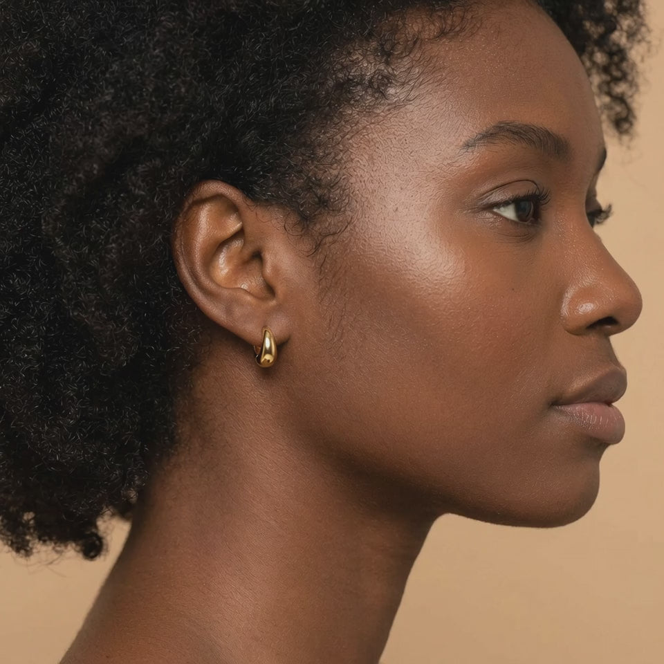 Chunky Gold Hoops