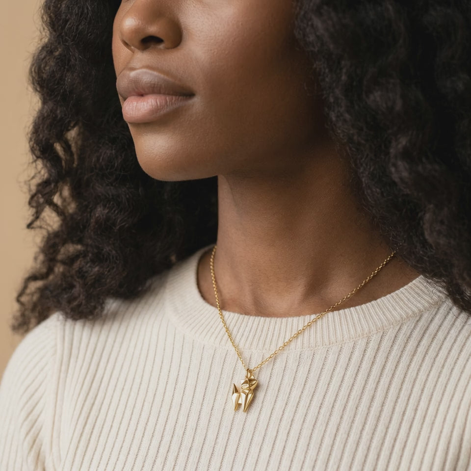 Cat Gold Necklace