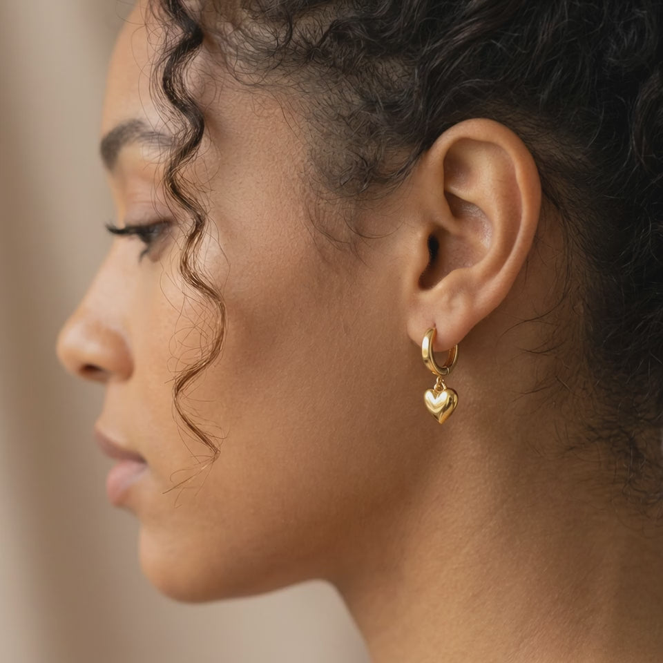 Heart Gold Dangles