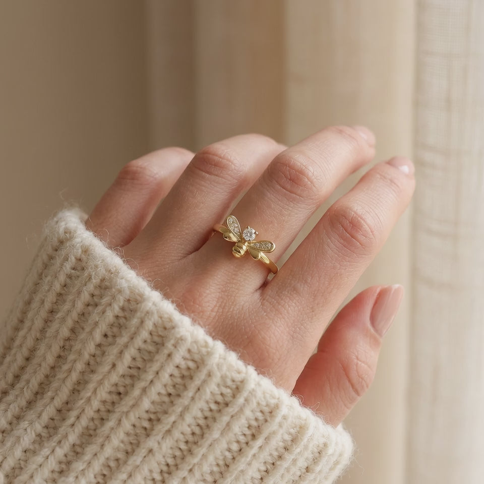 Bumblebee Gold Ring