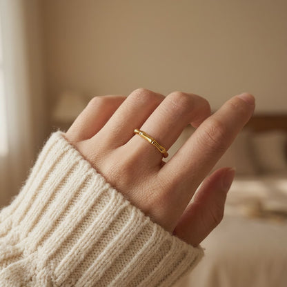 Bamboo Gold Ring