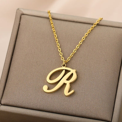 Custom Initials Charm, 18K Gold Initial Necklace, Custom Letter Necklace for Women, Gift for Her