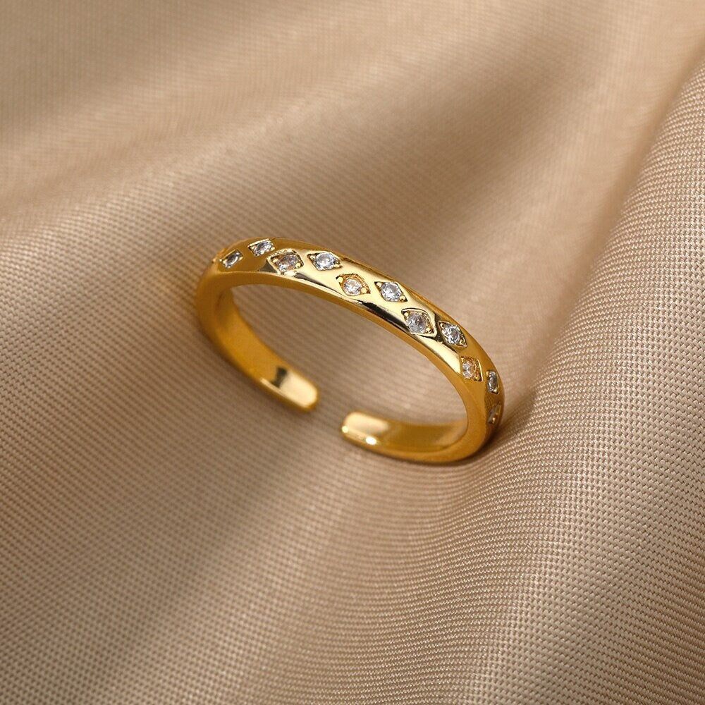 Dainty Evil Eye Ring, Gothic Evil Eye Ring, 18K Gold Evil Eye Ring, Minimalistic Ring, Evil Eye Ring, Fashion Ring for Women, Gift for Her