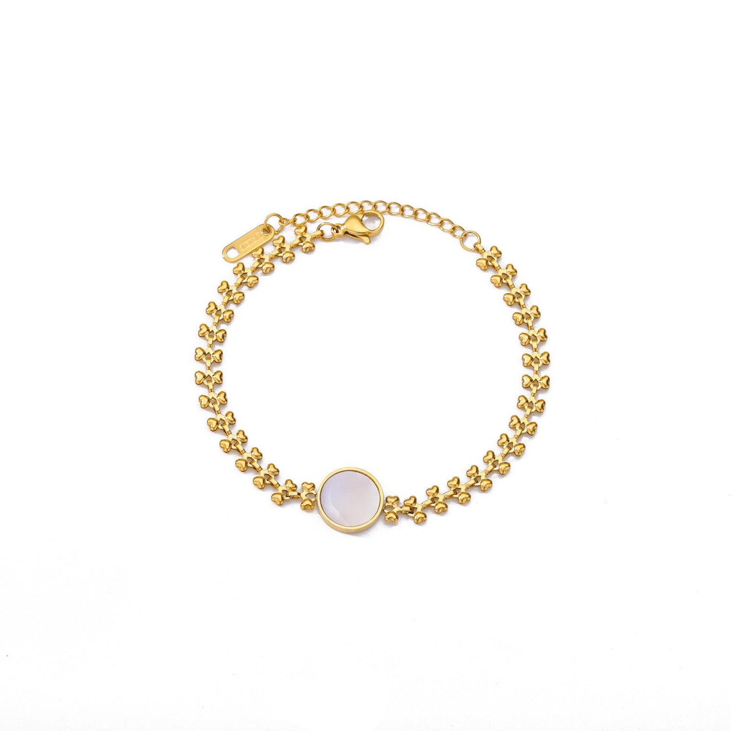 18K Gold Opal Bracelet, Opal Charm Bracelet, Fashion Opal Bracelet for Women, Gift for Her