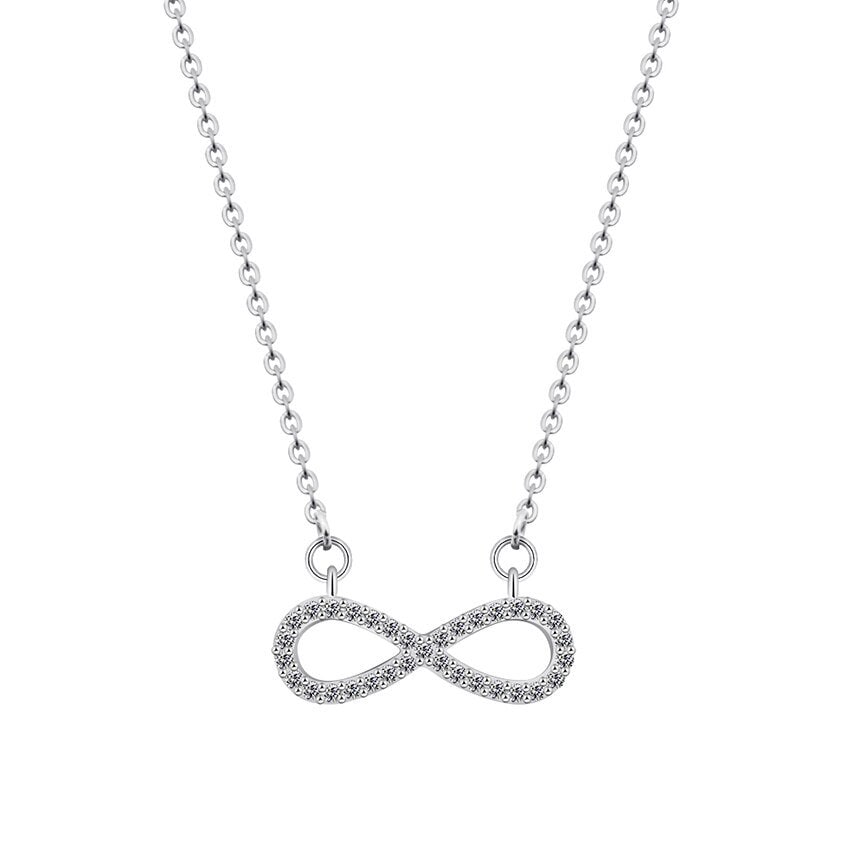 Boho Charm Infinity Forever Pendant, 18K Gold Layered Yogi Necklace, Dainty Minimalist Jewelry, Delicate Handmade for Women, Gift for Her