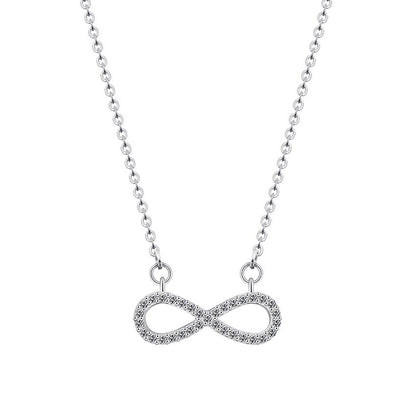 Boho Charm Infinity Forever Pendant, 18K Gold Layered Yogi Necklace, Dainty Minimalist Jewelry, Delicate Handmade for Women, Gift for Her