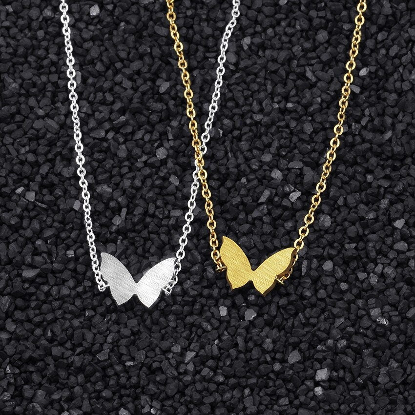 Boho Hippie Charm Cute Butterfly , 18K Gold Layered Yogi Bracelet, Dainty Minimalist Jewelry, Delicate Handmade for Women, Gift for Her