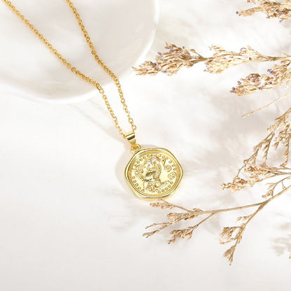 18K Gold Owl Necklace, Gold Owl Charm, Gold Owl Pendant, Wise Owl Necklace, Wise Owl Fashion Necklace for Women, Gift for Her