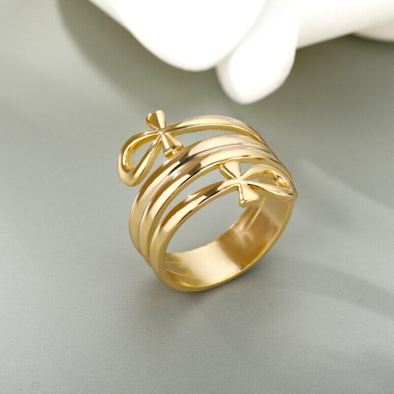 Egyptian Ankh Ring, Egyptian Cross Ring, Gothic Egyptian Ring, 18K Gold Egyptian Ankh Ring, Egyptian Fashion Ring for Women, Gift for Her