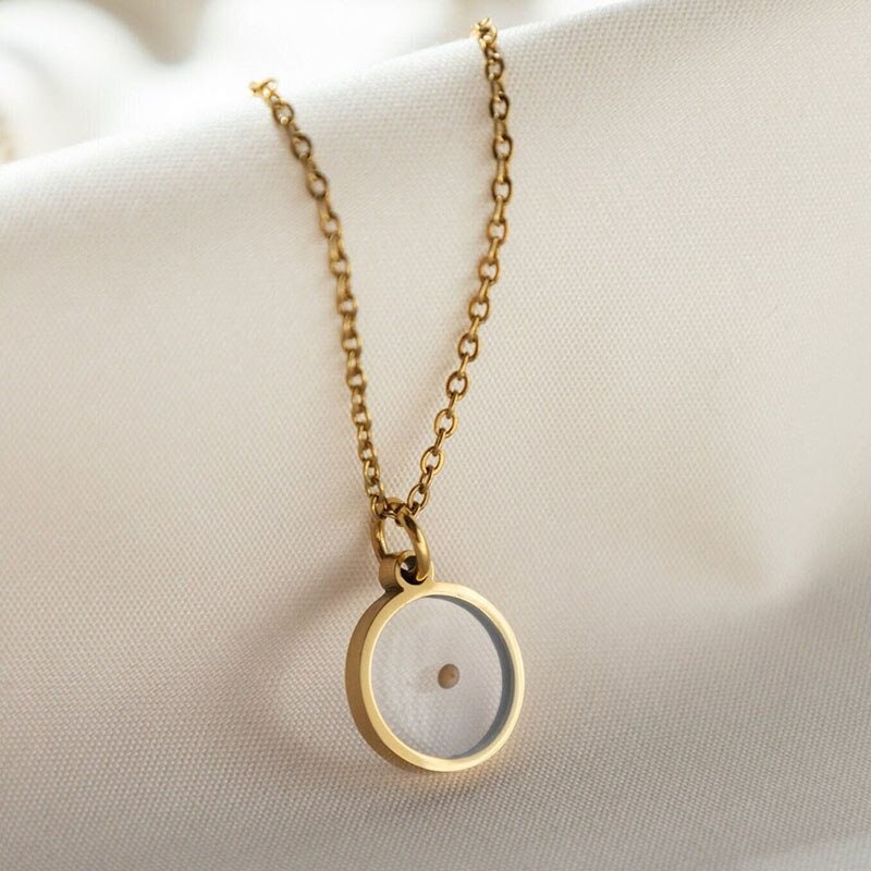 Dainty Mustard Seed Necklace, 18K Gold Mustard Seed Necklace, Christian Necklace for Women, Gift for Her