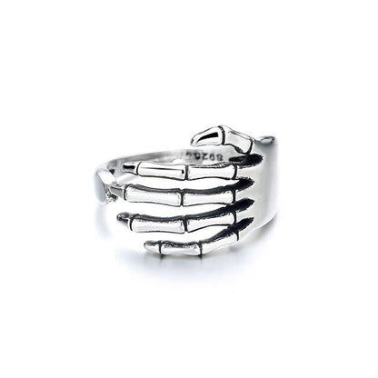 Gothic Skeleton Ring, Gothic Bones Ring, Punk Skeleton Hands Ring, Punk Bones Ring, Punk Fashion Ring for Women, Gift for Her