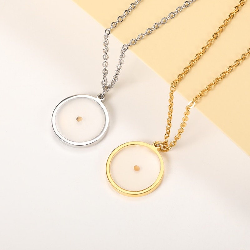 Dainty Mustard Seed Necklace, 18K Gold Mustard Seed Necklace, Christian Necklace for Women, Gift for Her