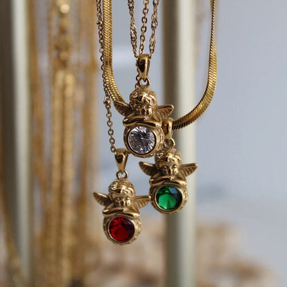 birthstone pendant necklace, disney&