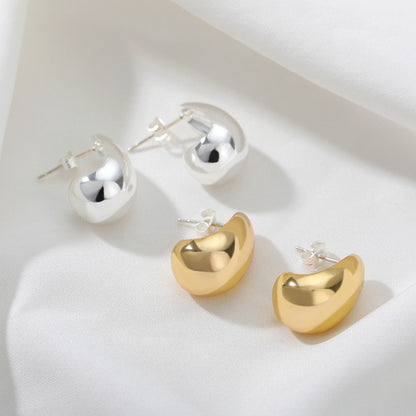 Boho Chic Hook, 18K Gold Everyday Earrings, Dainty Minimalist Jewelry, Delicate Handmade  for Women, Gift for Her