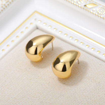 Boho Chic Hook, 18K Gold Everyday Earrings, Dainty Minimalist Jewelry, Delicate Handmade  for Women, Gift for Her